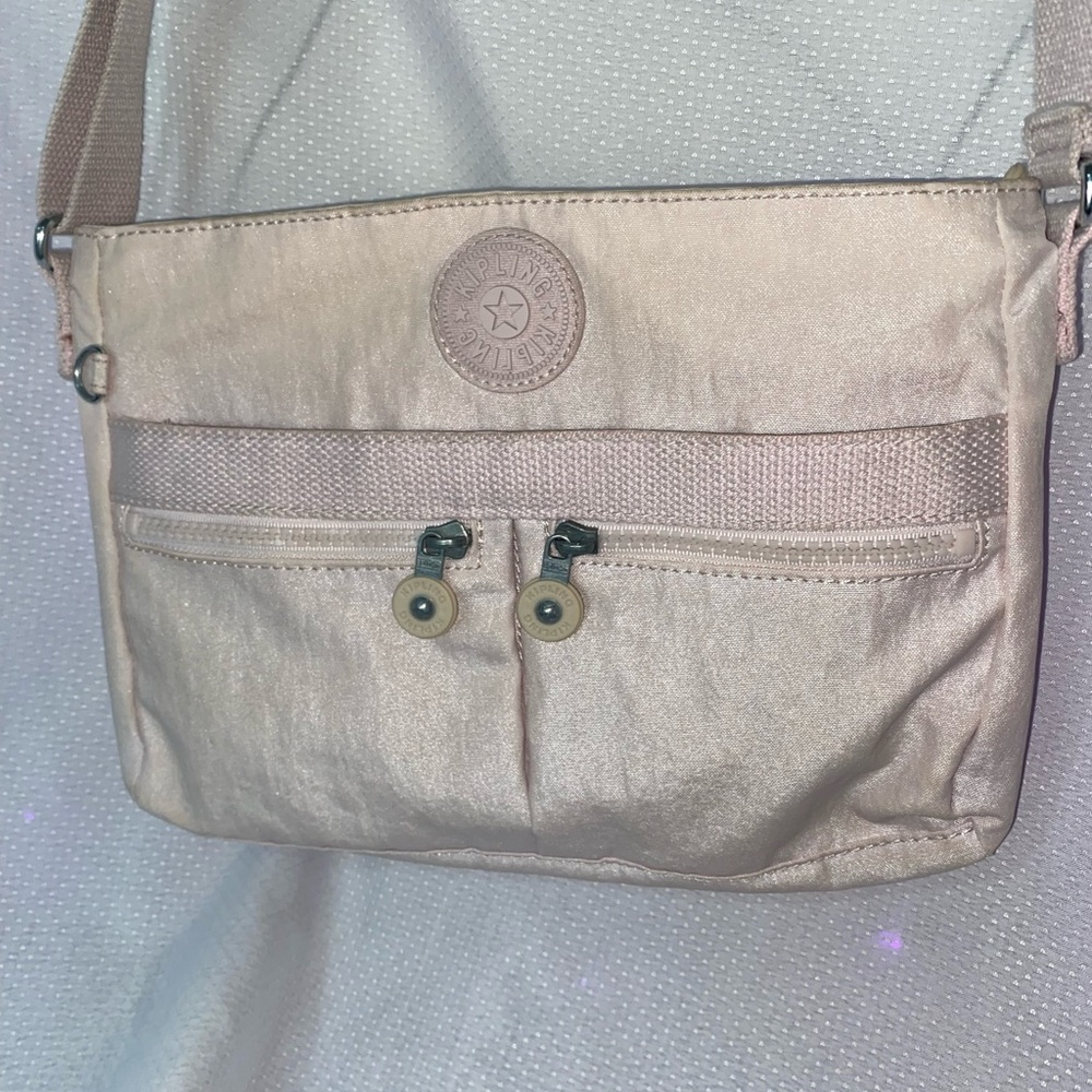 Kipling Powder Pink Crossbody Bag Lightweight and Versatile